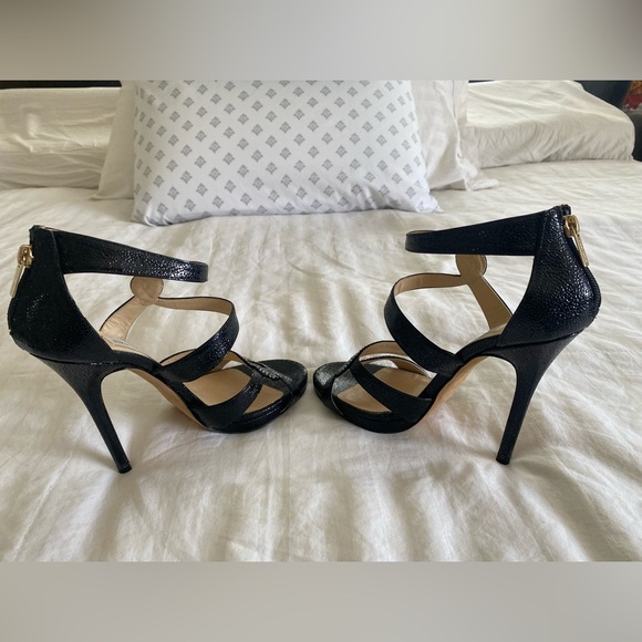 ✨ Jimmy Choo Black Strappy Platform Heels – Size 39.5 (US 9.5) ✨ - Picture 9 of 11